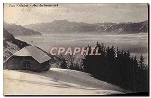 Bild des Verkufers fr Carte Postale Ancienne Aux pleiades Mer de brouillard zum Verkauf von CPAPHIL