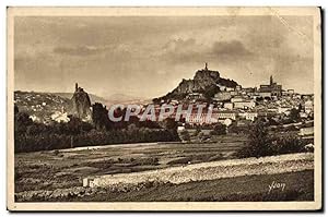 Carte Postale Ancienne Le Puy Les Rochers Corneille et St Michel d'Aiguilhe