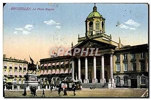 Carte Postale Ancienne Bruxelles La Place Royale