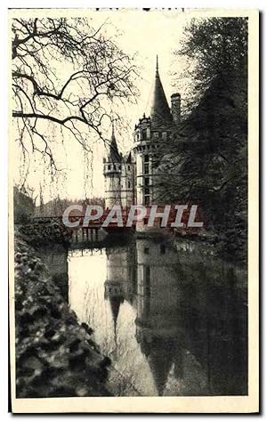 Carte Postale Ancienne Château D'Azay Le Rideau