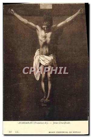 Image du vendeur pour Carte Postale Ancienne Zurbaran Jesus Crucificado Museo Provincial De Sevilla mis en vente par CPAPHIL