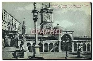 Carte Postale Ancienne Udine Chiesa Giovanni e Torre dell Orologio