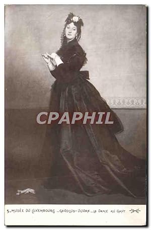 Imagen del vendedor de Carte Postale Ancienne Musee Du Luxembourg Carolus Duran La Dame Au Gant a la venta por CPAPHIL