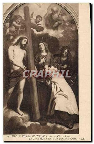 Seller image for Carte Postale Ancienne Musee Royal D'Anvers Pierre Thys Le Christ apparaissant a St Jean de la Croix for sale by CPAPHIL