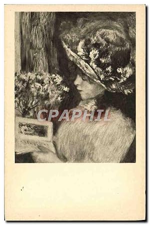 Seller image for Carte Postale Ancienne Auguste Renoir Lesendes Madchen for sale by CPAPHIL