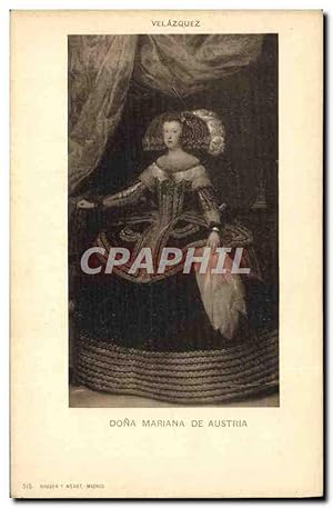 Seller image for Carte Postale Ancienne Velazquez Dona Mariana De Austria for sale by CPAPHIL