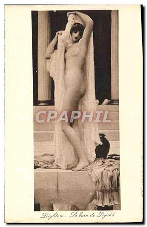 Image du vendeur pour Carte Postale Ancienne Leighten Le bain De Pscehe Erotique mis en vente par CPAPHIL