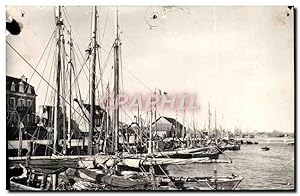 Carte Postale Ancienne Grancamp Les Bains Un Coin du Port Bateaux