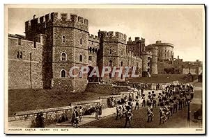 Carte Postale Ancienne Windsor Castle Henry VIII Gate
