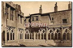 Carte Postale Ancienne Windsor Castle Cloister Court and anne Boleyn's window