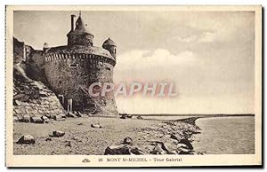 Bild des Verkufers fr Carte Postale Ancienne Mont St Michel Tour Gabriel zum Verkauf von CPAPHIL