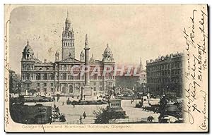 Bild des Verkufers fr Carte Postale Ancienne George Square and Murricipal Buildings Glasgow zum Verkauf von CPAPHIL