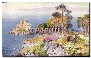 Carte Postale Ancienne Torquay Thatcher Rock