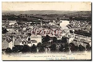 Carte Postale Ancienne Château Thierry vue générale prise de la Tour Saint Crepin