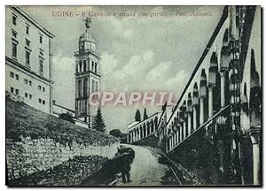 Carte Postale Ancienne Udine Castello Strada Con Portici