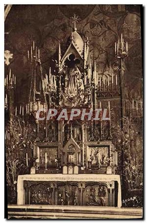 Carte Postale Ancienne Rocamadour La Chapelle Miraculeuse