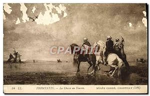 Image du vendeur pour Carte Postale Ancienne Fromentin La Chasse Au Faucon Musee Conde Chantilly Rapace mis en vente par CPAPHIL