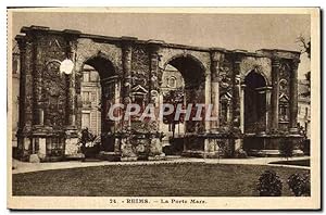 Bild des Verkufers fr Carte Postale Ancienne Reims La Porte Mars zum Verkauf von CPAPHIL