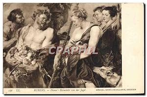 Bild des Verkufers fr Carte Postale Ancienne Rubens Diana's Heimkebr Von Der Jagd Dresden zum Verkauf von CPAPHIL