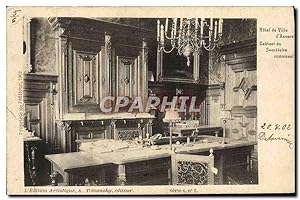 Seller image for Carte Postale Ancienne Anvers Htel de Ville Cabinet du secretaire communal for sale by CPAPHIL