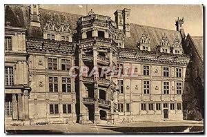 Carte Postale Ancienne Château de Blois Escalier Francois 1er
