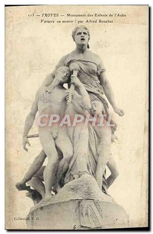 Image du vendeur pour Carte Postale Ancienne Troyes Monument Des Enfants de L'Aube mis en vente par CPAPHIL