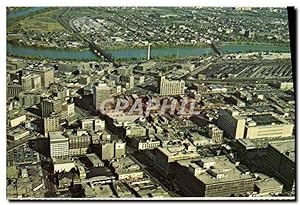 Imagen del vendedor de Carte Postale Moderne Aerial View Downtown Winnipeg Manitoba Canada a la venta por CPAPHIL