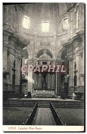 Imagen del vendedor de Carte Postale Ancienne Cadiz Catedral Altar Mayor a la venta por CPAPHIL