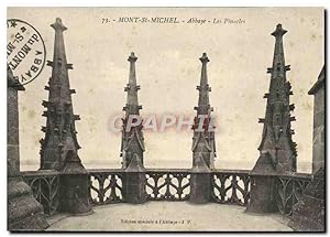 Bild des Verkufers fr Carte Postale Ancienne Mont Saint Michel Abbaye Les Pinacles zum Verkauf von CPAPHIL