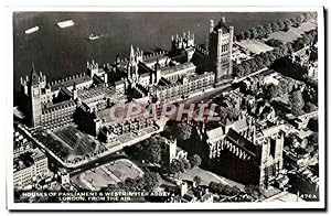 Seller image for Carte Postale Moderne House of Parliament Westminster Abbey London From the Air for sale by CPAPHIL