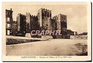 Carte Postale Ancienne Saint Victor Extérieur De l'Abbaye Marseille