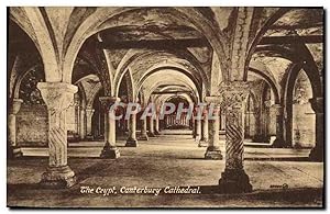 Carte Postale Ancienne Th Crypt Canterbury Cathedral