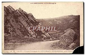 Bild des Verkufers fr Carte Postale Ancienne La Bretagne Pittoresque Gorges sauvages du Longeau a Bon Repos zum Verkauf von CPAPHIL
