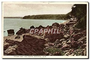 Carte Postale Ancienne Priory Bay And Rocks Seaview