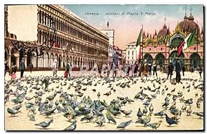 Carte Postale Ancienne Venezia Piccioni Di Piazza S Marco