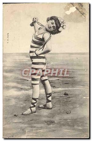 Immagine del venditore per Carte Postale Ancienne Fantaisie Femme Maillot de bain Folklore venduto da CPAPHIL