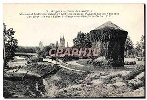 Carte Postale Ancienne Angers Tour Des Anglais