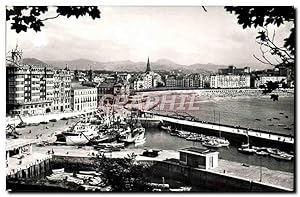 Carte Postale Moderne San Sebstian Puerto y Bahia Bateaux