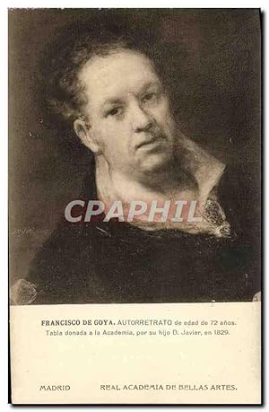 Immagine del venditore per Carte Postale Ancienne Francisco De Goya Autorretrato Madrid venduto da CPAPHIL