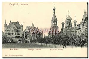 Bild des Verkufers fr Carte Postale Ancienne Karlsbad Westend zum Verkauf von CPAPHIL