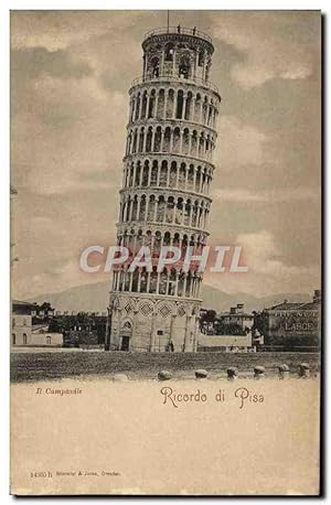 Carte Postale Ancienne Ricordo Di Pisa Il Campanîle
