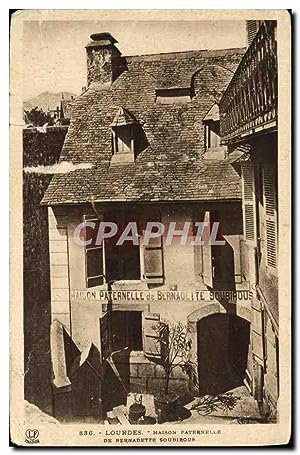 Carte Postale Ancienne Lourdes La Maison Paternelle de Barnadette