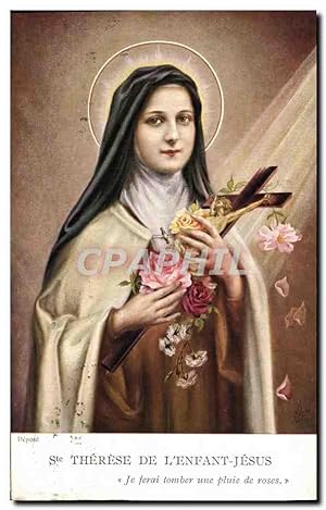 Carte Postale Ancienne Therese De L'Enfant Jesus Lourdes