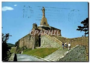 Carte Postale Moderne San Sebastian Monumento al Sagrado Corazon en el monte Urgull
