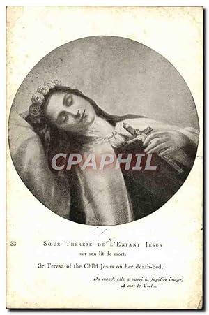 Carte Postale Ancienne Fantaisie Soeur Therese de l'Enfant Jesus