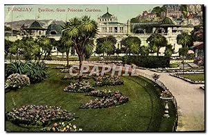 Carte Postale Ancienne Torquay Pavillon From Princess Gardens