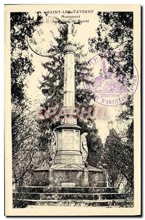 Bild des Verkufers fr Carte Postale Ancienne Saint Leu Taverny Monument du prince de Conde zum Verkauf von CPAPHIL