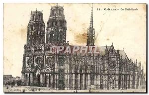 Carte Postale Ancienne Orleans La Cathédrale