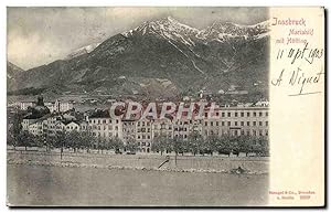 Carte Postale Ancienne Innsbruck Mariahilf Mit Hotting