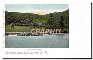 Carte Postale Ancienne Greetings from Lake George